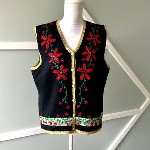 Vintage Designer Originals Studio Sweater Vest Ugly Sweater Size XL